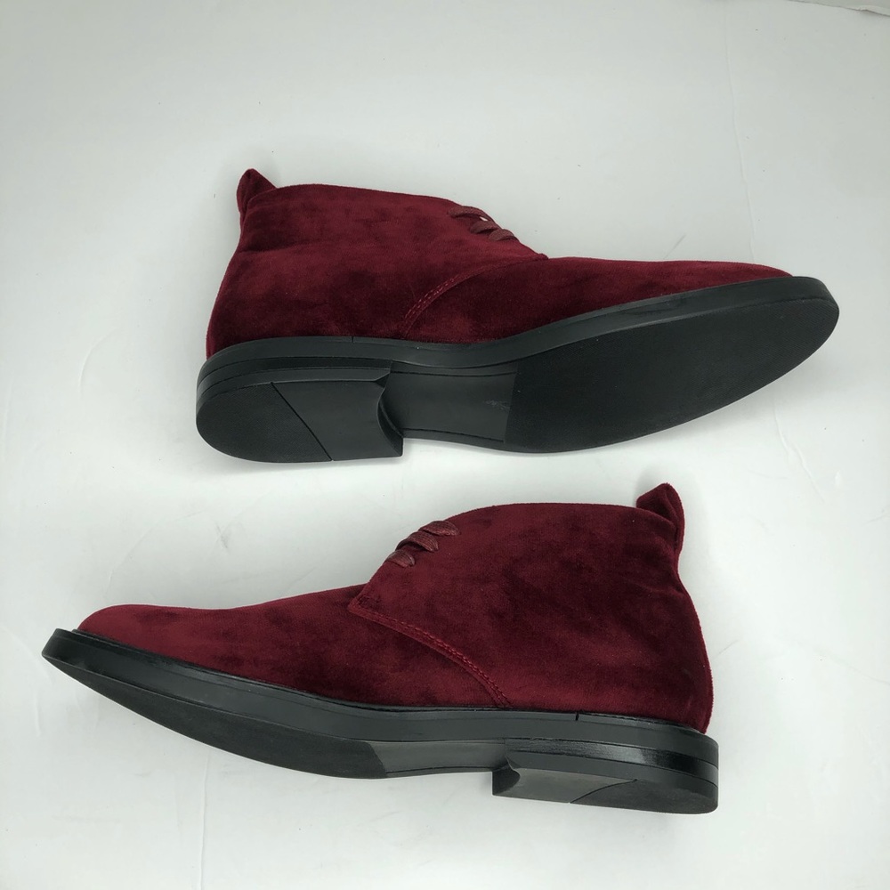 I.N.C mens Salem Velvet Burgundy Chukka Boot shoe - Picture 6 of 8